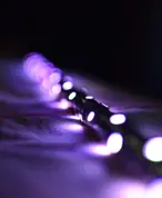 A professional using a computer for website development and SEO in Qatar.